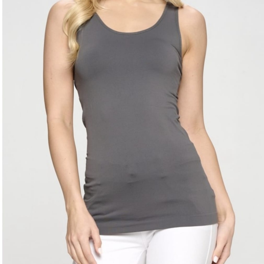 Yelete grey one size v neck tank